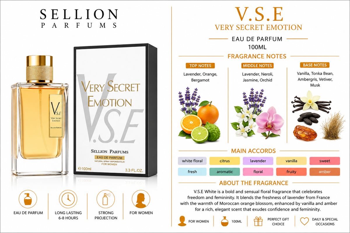 SELLION Parfum Very Secret Emotion (V.S.E) EDP 100ML