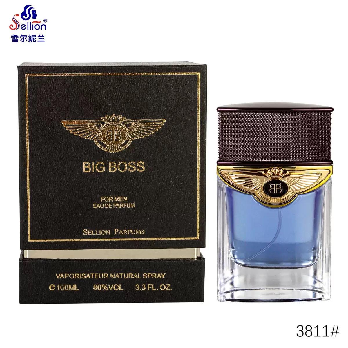 SELLION Parfum Big Boss Brown, Big Boss Blue, Mini Sunrise Black(30ML) EDP 100ML - Men Perfume 3IN1 Combo Set