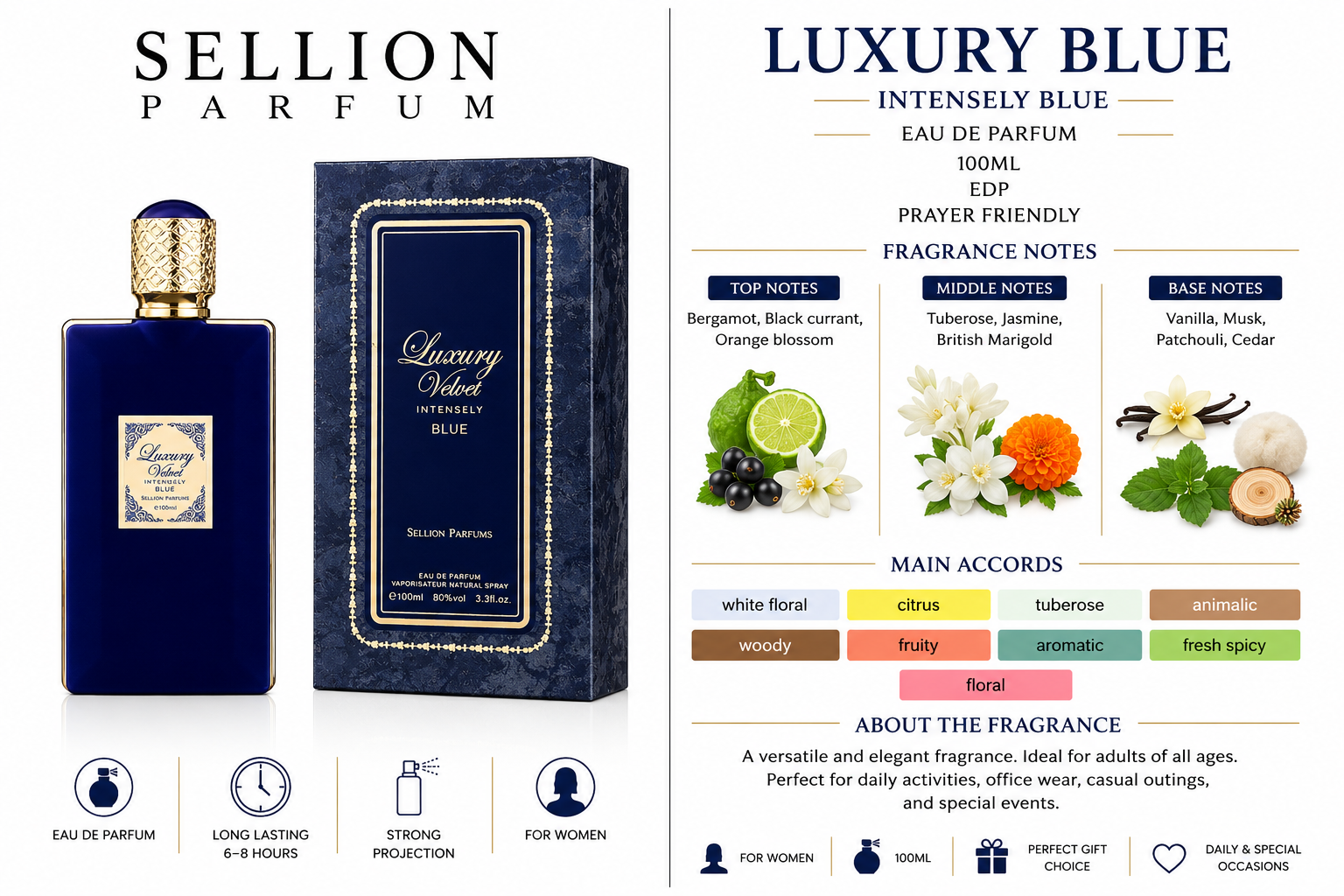 SELLION Parfum Luxury Velvet Intensely EDP 30ML/100ML