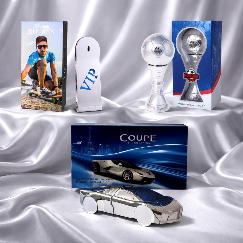 SELLION Parfum City Skate, Honour European Cup Silver, Coupe Silver EDP 100ML - Men perfume 3IN1 Combo Set