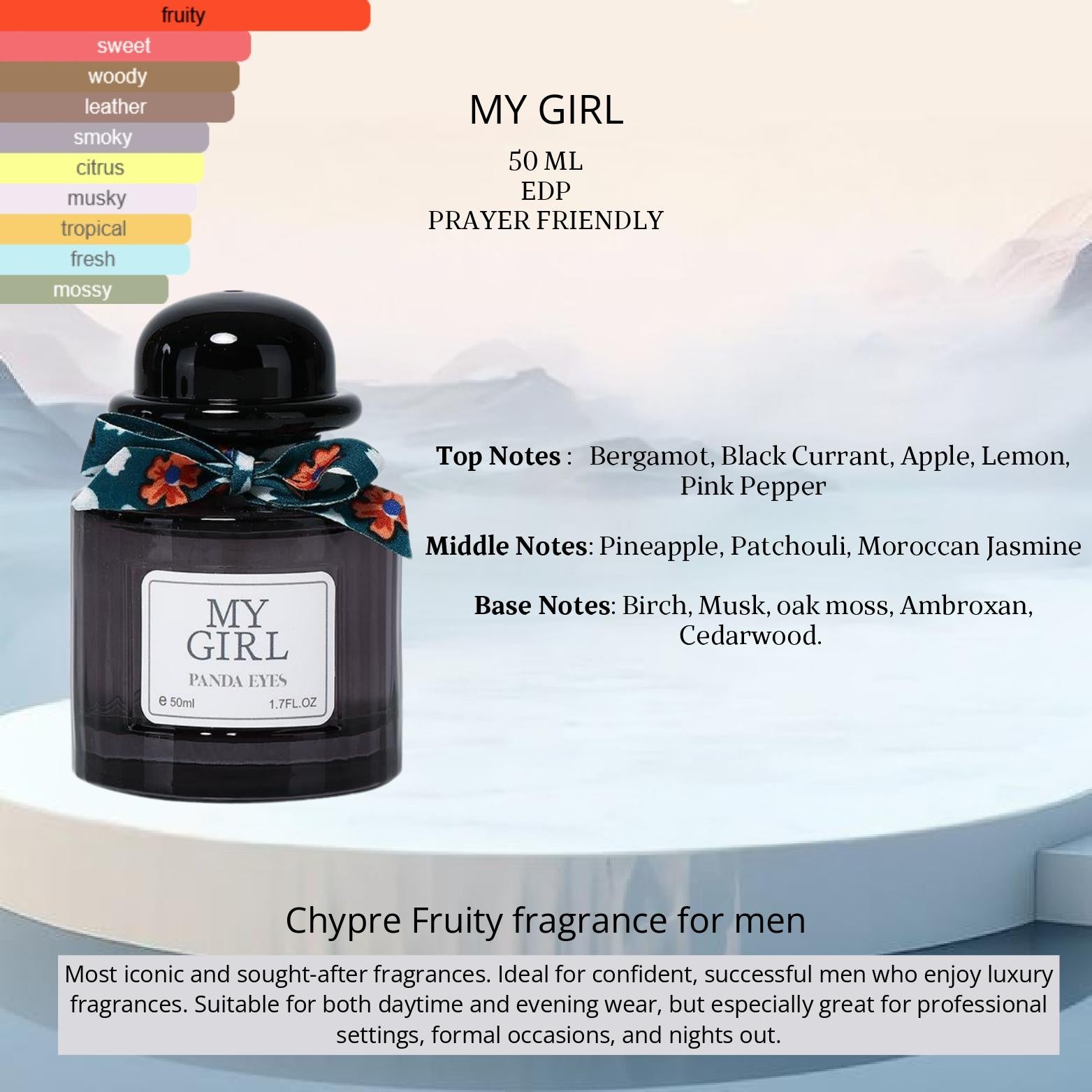 PANDAEYES Parfum My Girl EDP 50ML - Men Perfume