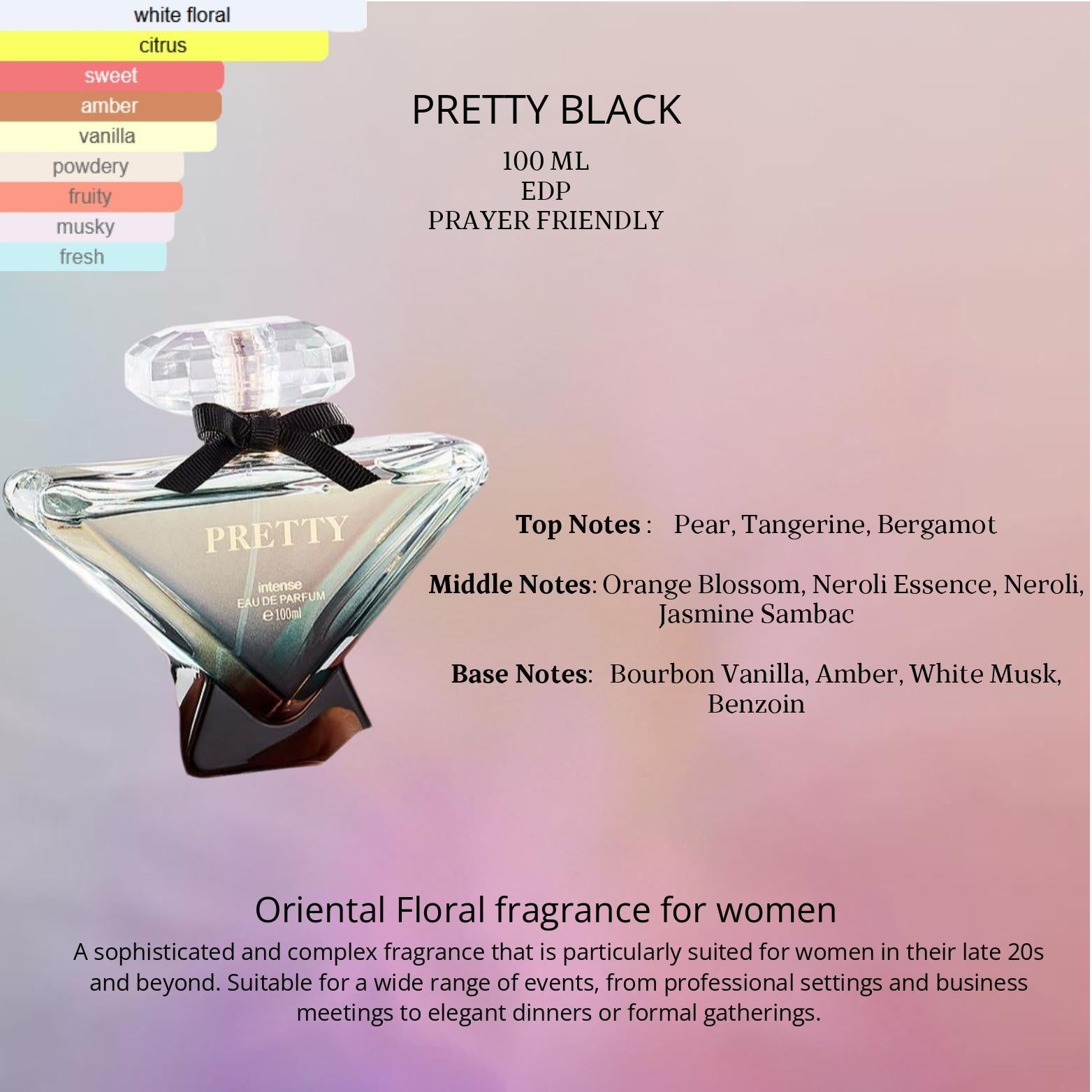 SELLION Parfum Pretty Black EDP 100ML - Women Perfume