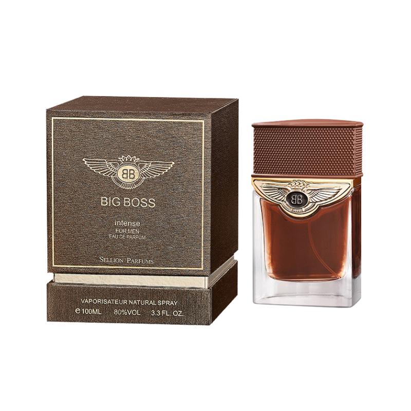 SELLION Parfum Big Boss Brown, Big Boss Blue, Mini Sunrise Black(30ML) EDP 100ML - Men Perfume 3IN1 Combo Set