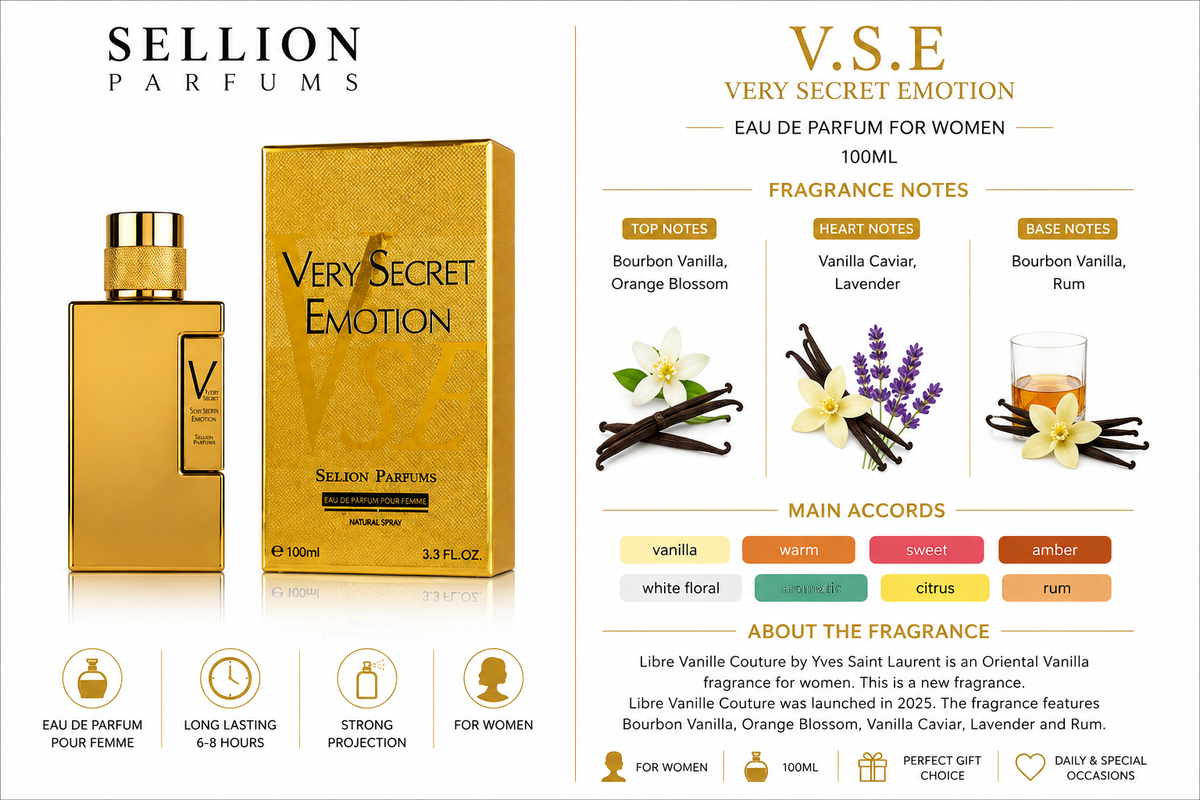SELLION Parfum Very Secret Emotion (V.S.E) EDP 100ML