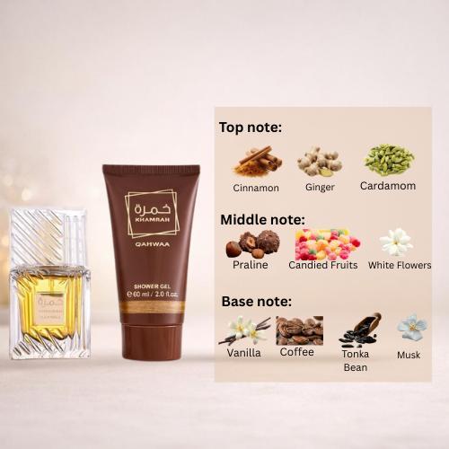 Parfum Ameeratt, Qahwaa EDP 30ML - Men and Women Perfume 2IN1 Gift Set