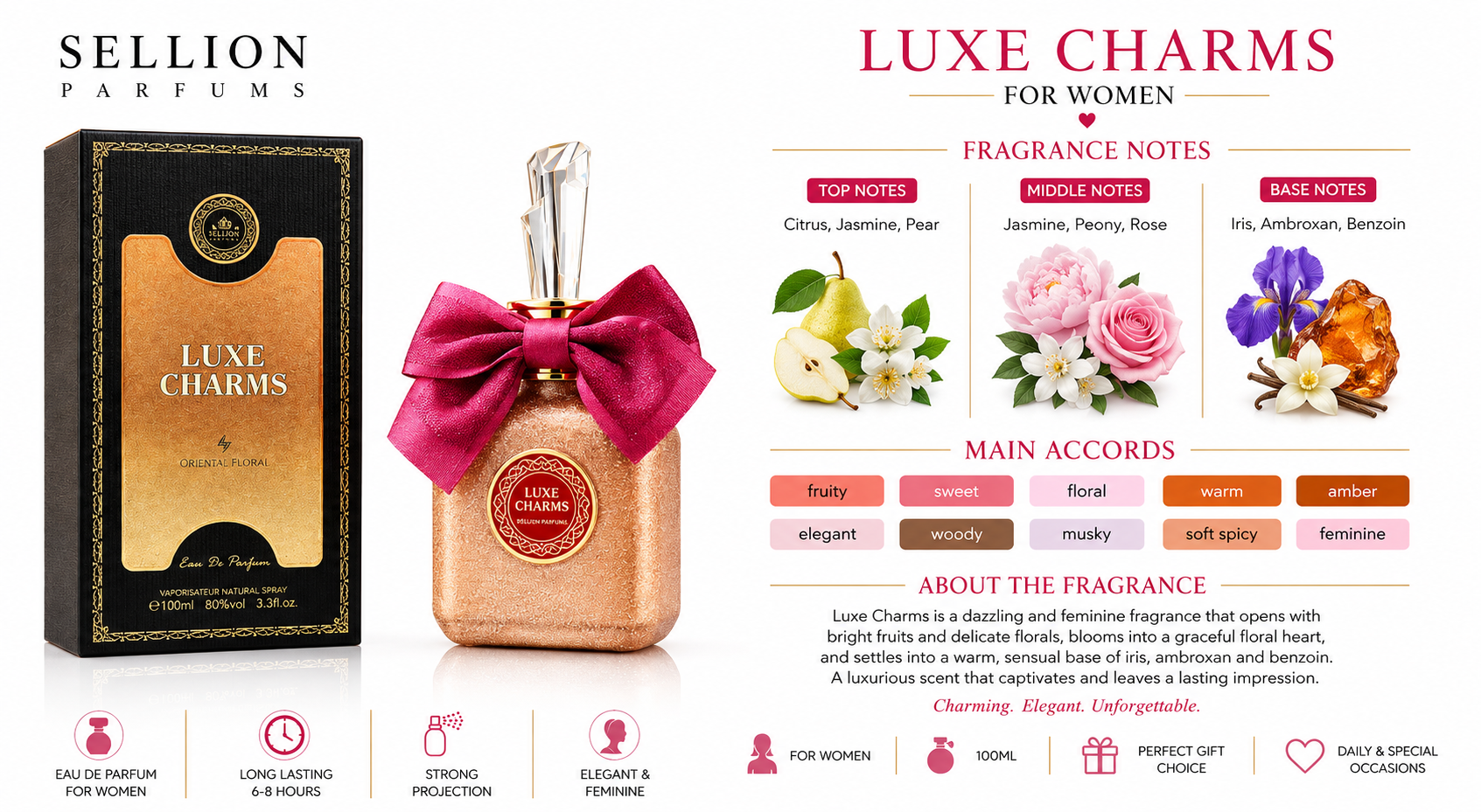 SELLION Parfum Luxe Charms EDP 100ML
