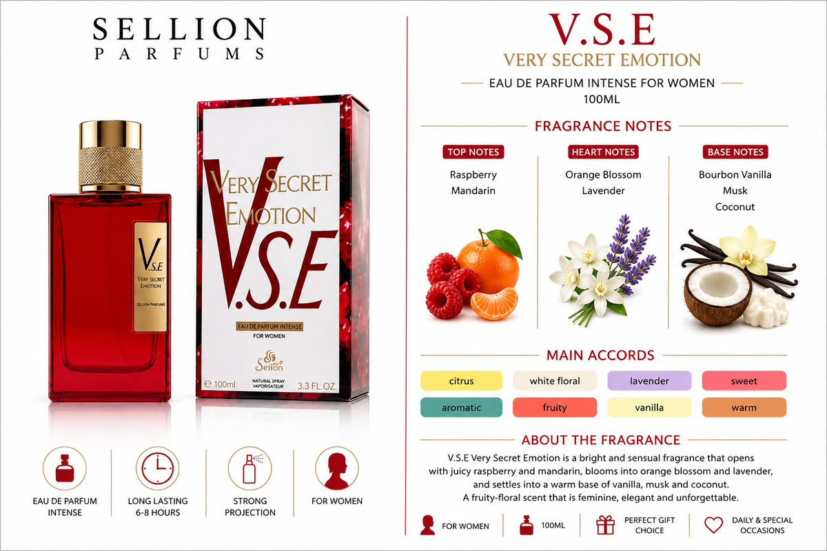 SELLION Parfum Very Secret Emotion (V.S.E) EDP 100ML