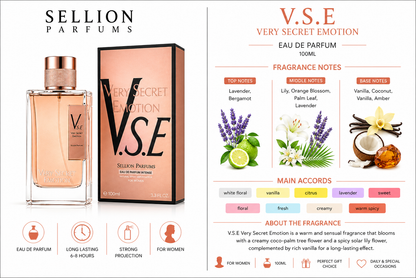 SELLION Parfum Very Secret Emotion (V.S.E) EDP 100ML