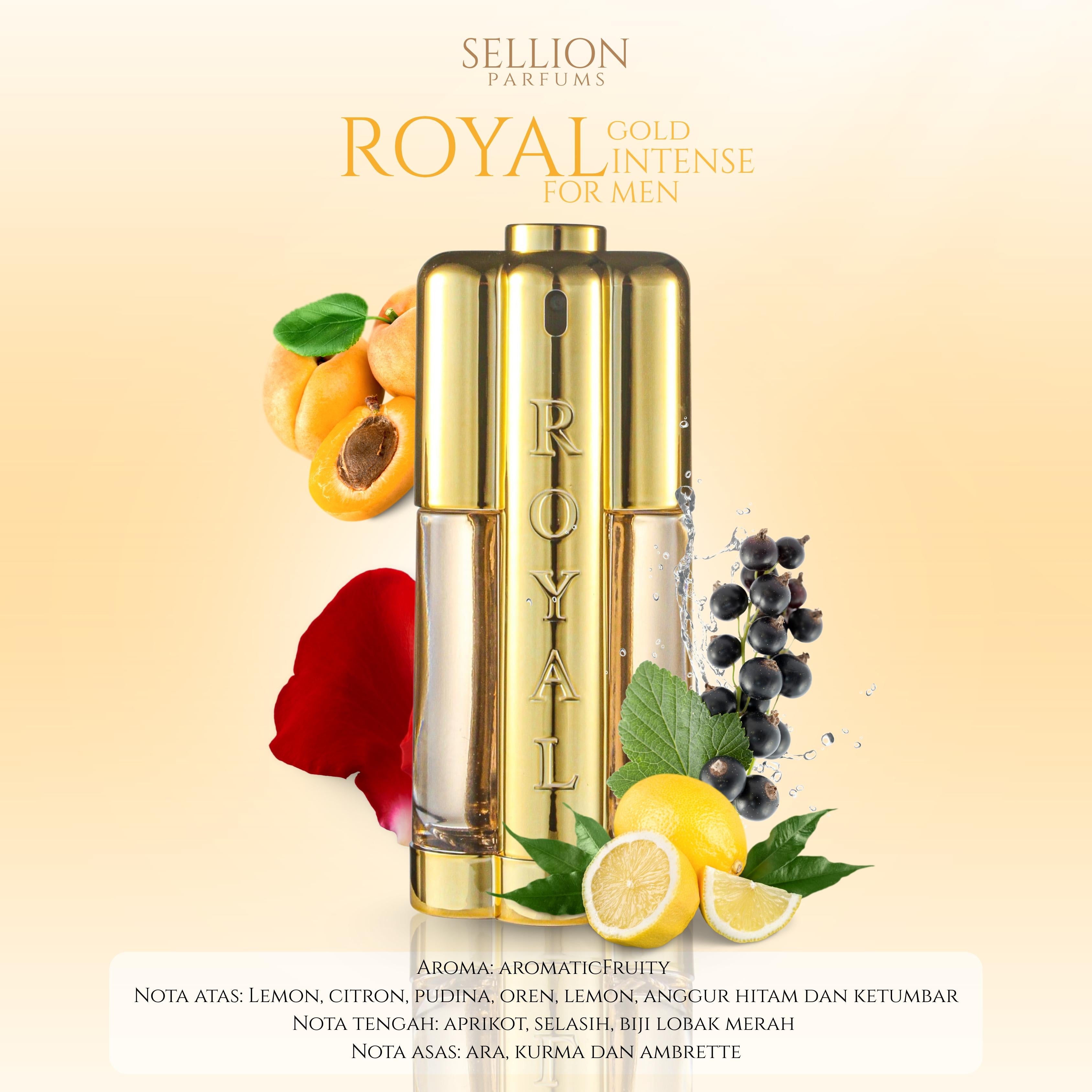 SELLION Parfum Royal Gold EDP 100ML - Unisex Perfume